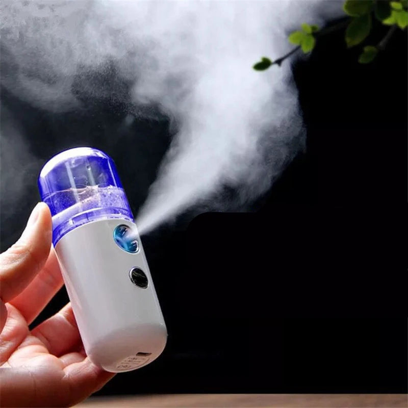 30ml Mini Taşınabilir Nemlendirici - Şarj Edilebilir Nano Yüz Spreyi ve Soğuk Sis Makinesi"