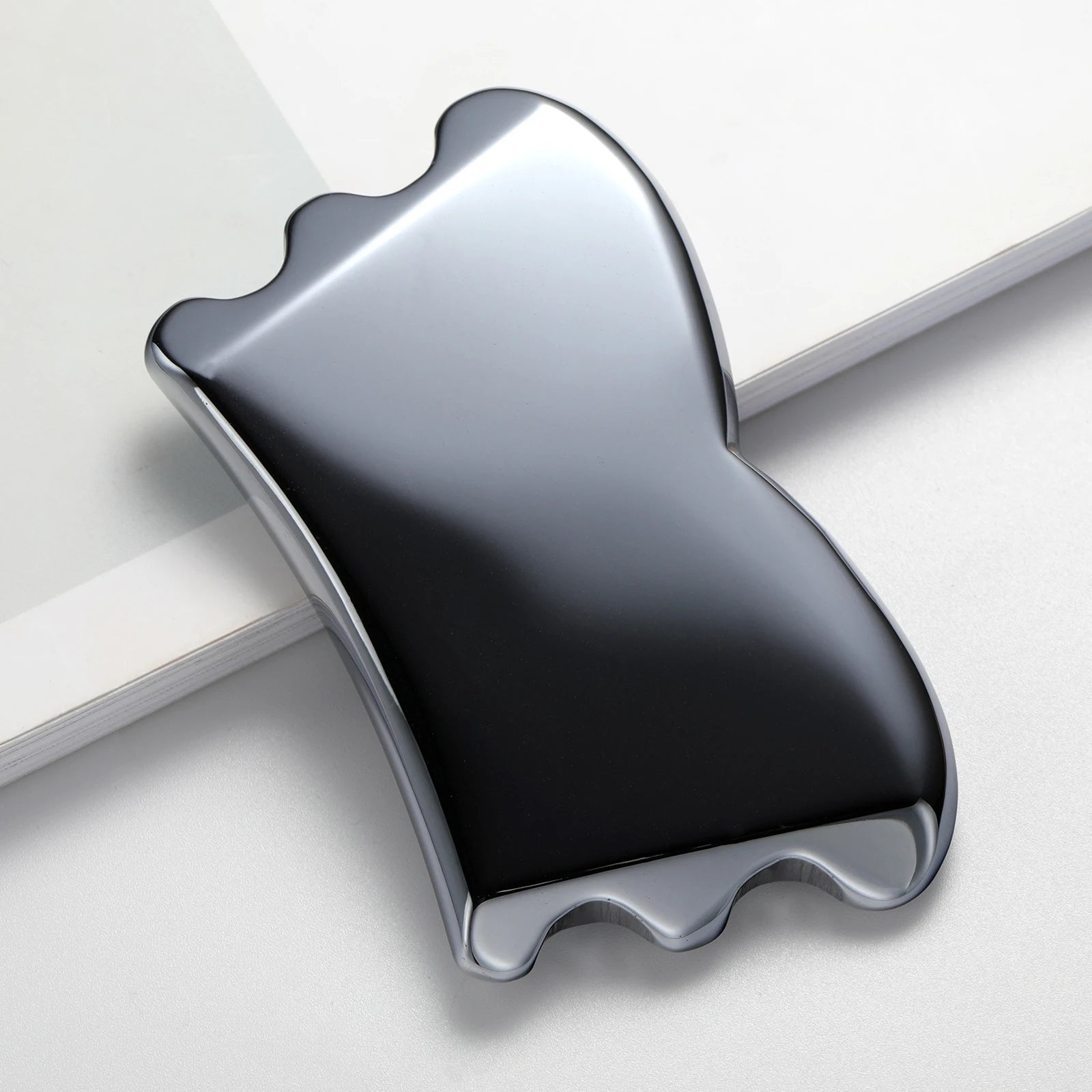 Terahertz Gua Sha Masaj Aleti – Yüz, Boyun ve Vücut için Doğal Yeşim Kazıyıcı