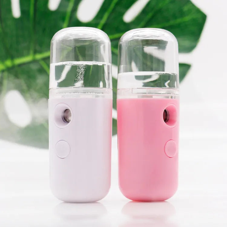 30ml Mini Taşınabilir Nemlendirici - Şarj Edilebilir Nano Yüz Spreyi ve Soğuk Sis Makinesi"
