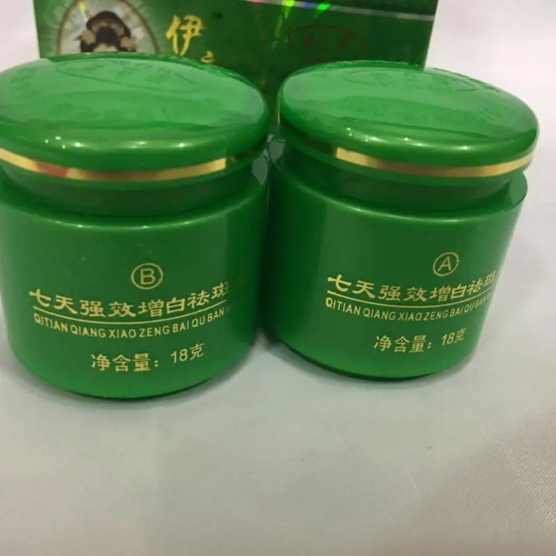 7 Günlük Yüz Beyazlatıcı Krem Seti – Pigment Karşıtı ve Çil Melazma Beyazlatıcı Cilt Bakımı (18g+18g)