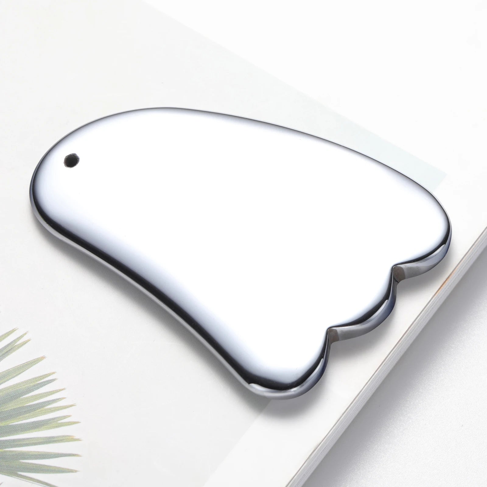 Terahertz Gua Sha Masaj Aleti – Yüz, Boyun ve Vücut için Doğal Yeşim Kazıyıcı