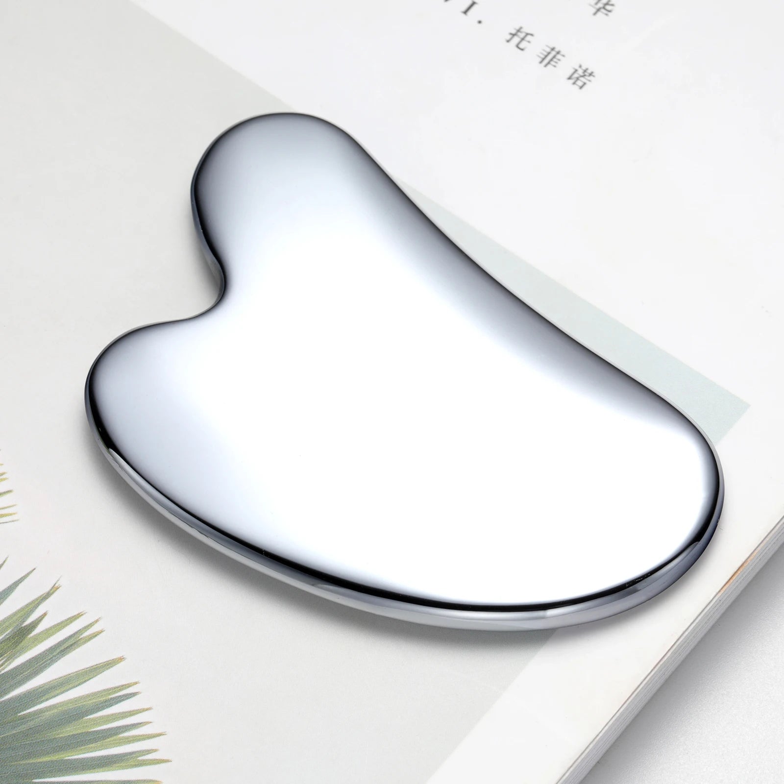 Terahertz Gua Sha Masaj Aleti – Yüz, Boyun ve Vücut için Doğal Yeşim Kazıyıcı