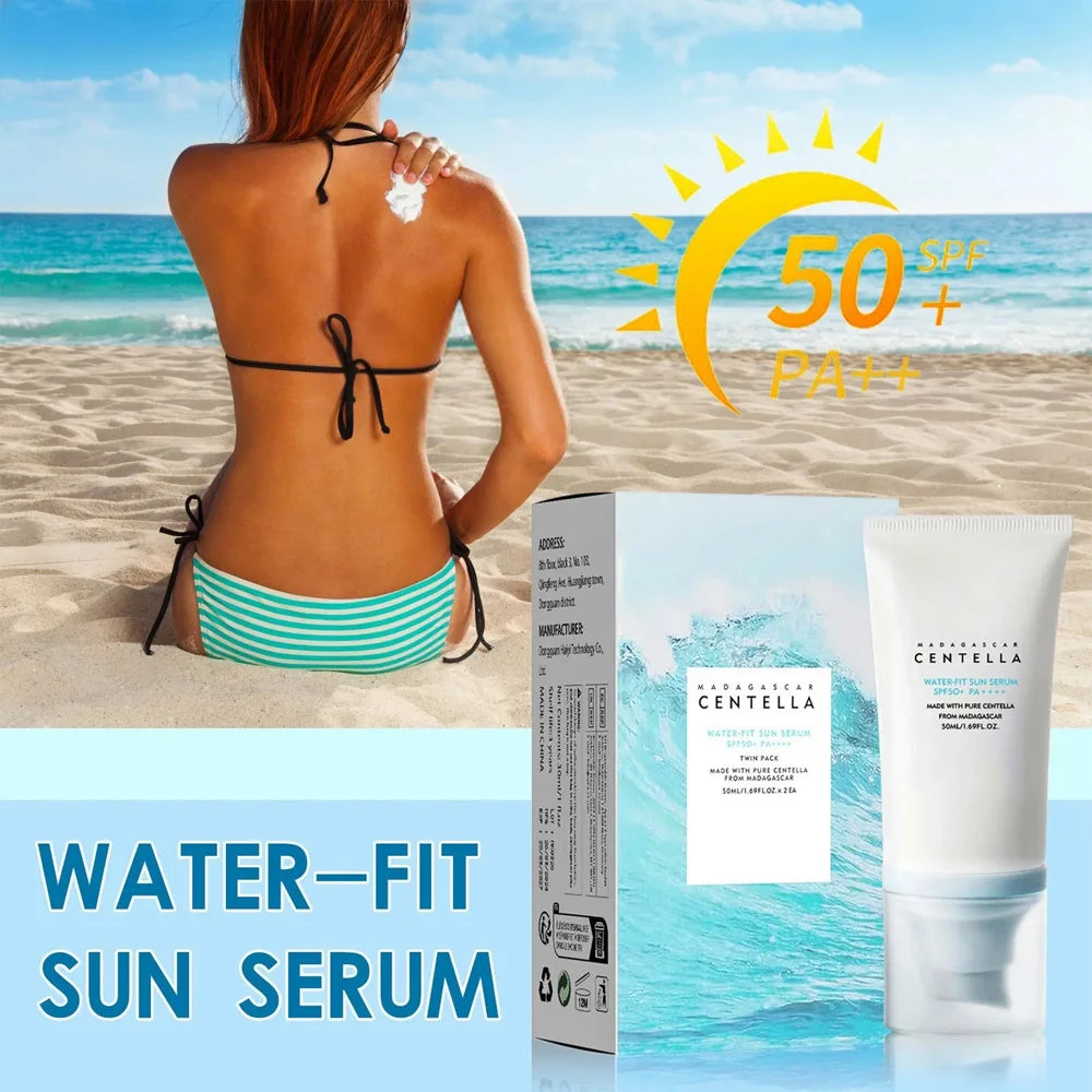 50+ Facial Sunscreen – Centella Sunblock & Skin Brightening Moisturizer