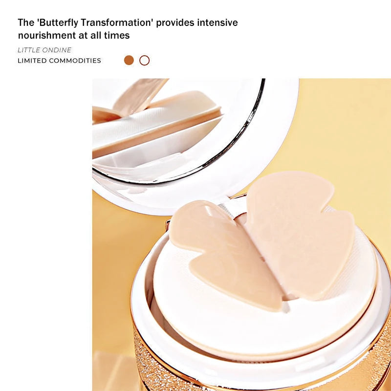 Air Cushion BB Krem Kelebek Pudra Puf Nemlendirici Fondöten