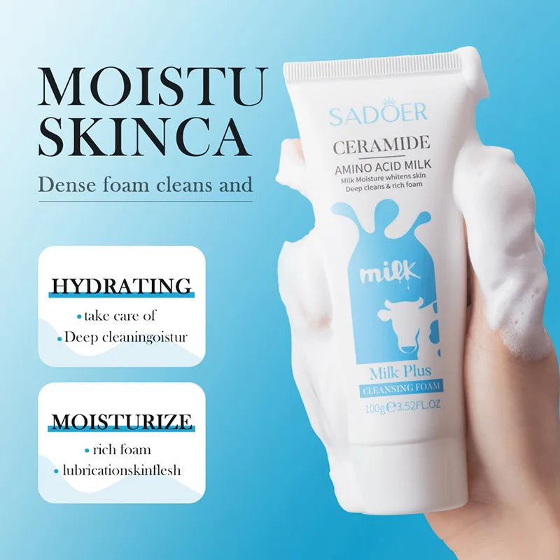 Milk Facial Cleanser – Nourishing & Brightening Foam Face Wash