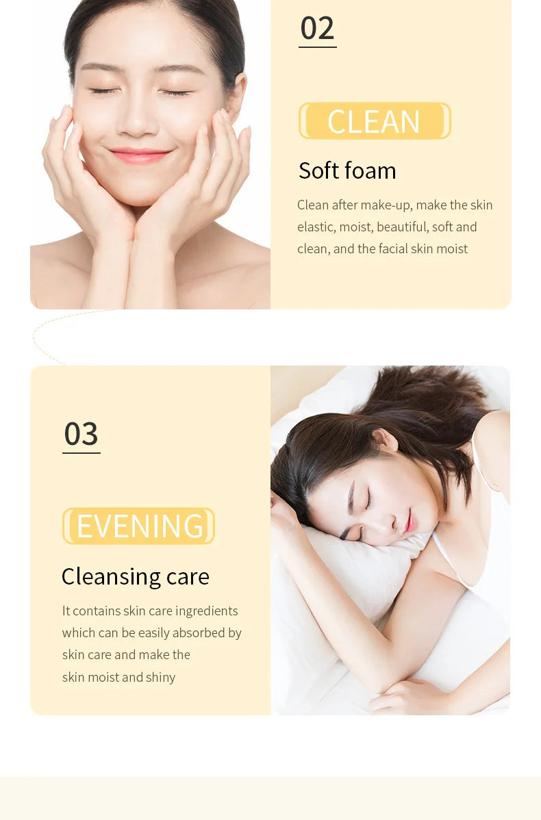 Rice Raw Pulp Facial Cleanser – Moisturizing & Brightening Foam