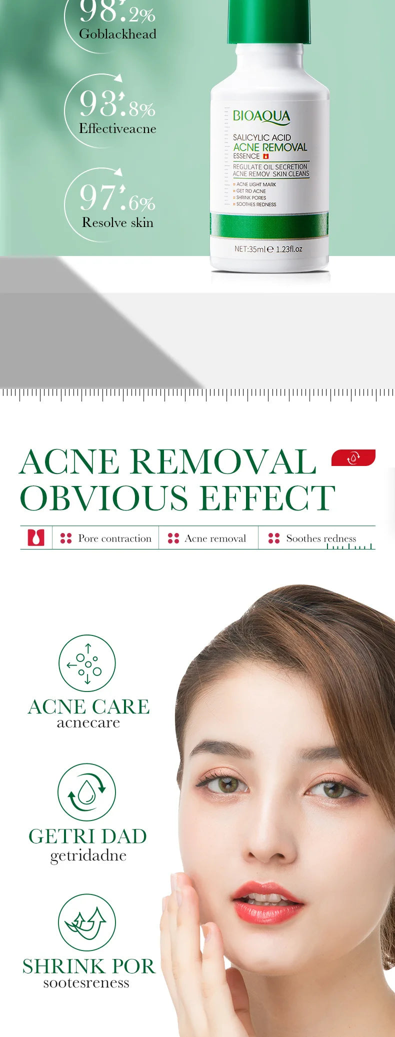 Salicylic Acid Acne Treatment Serum – Moisturizing & Repairing Essence
