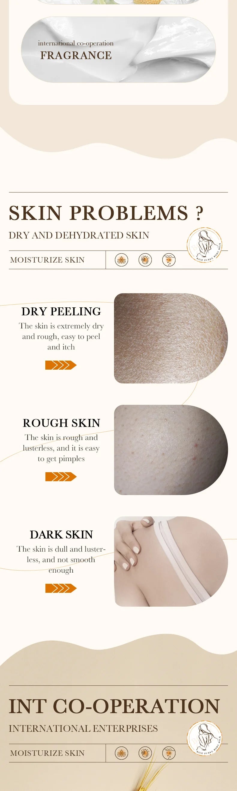 Beyaz Pirinç Vücut Losyonu – Peeling ve Aydınlatıcı Cilt Bakımı
