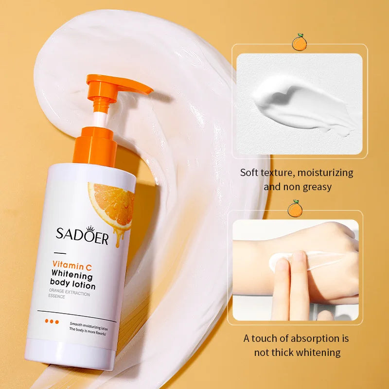 C Vitamini Vücut Losyonu – Nemlendirici ve Peeling Etkili Cilt Bakım Kremi