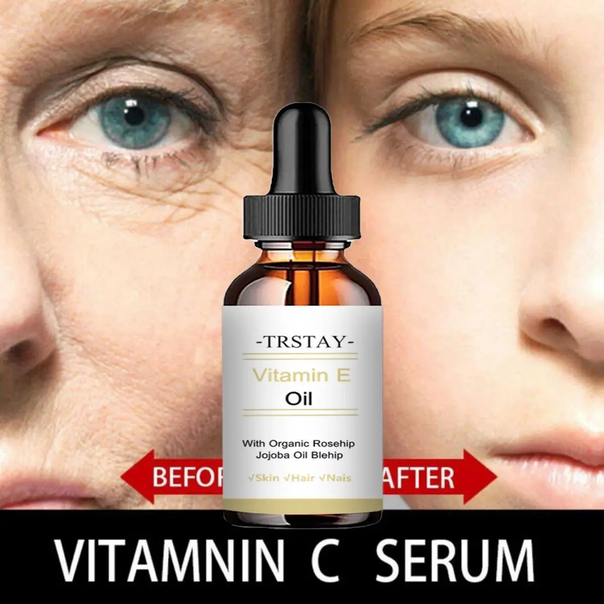 E Vitamini ve Jojoba Aydınlatıcı Yağ | Cilt Sıkılaştırıcı ve Nemlendirici Esansiyel Yağ