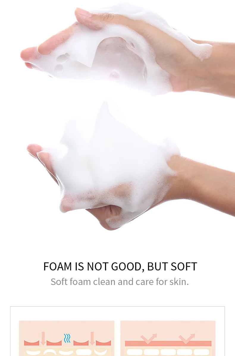 Rice Raw Pulp Facial Cleanser – Moisturizing & Brightening Foam