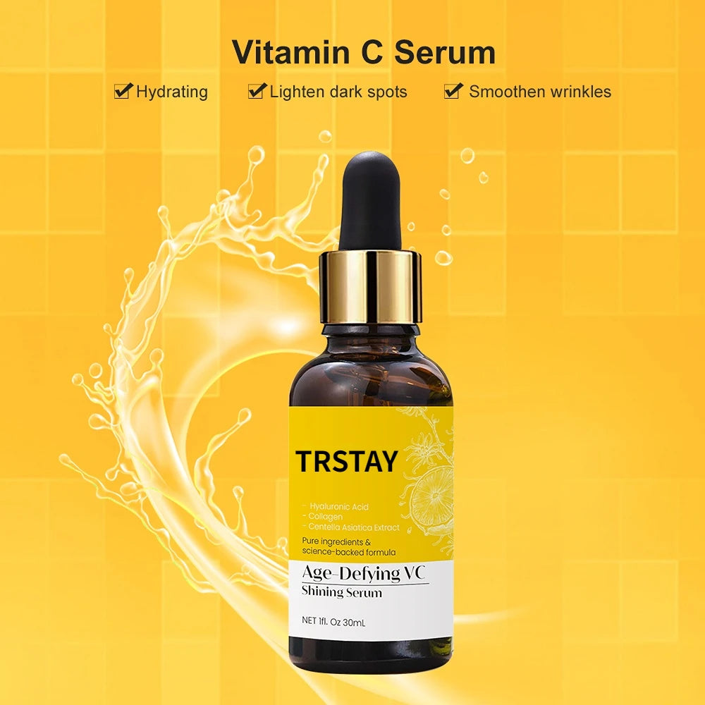 C Vitamini Serumu | Yüz Parlatıcı | Koyu Leke Giderici | Cilt Bakım Nemlendirici | Kırışıklık Giderici | Yaşlanma Karşıtı Yüz Serumu | Kore Kozmetikleri