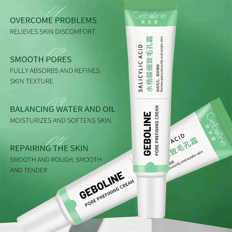 Salicylic Acid Pore Shrinking Cream | Quick Blackhead Removal | Smooths Skin, Tightens Face | Eliminates Large Pores | Korean Skincare Product