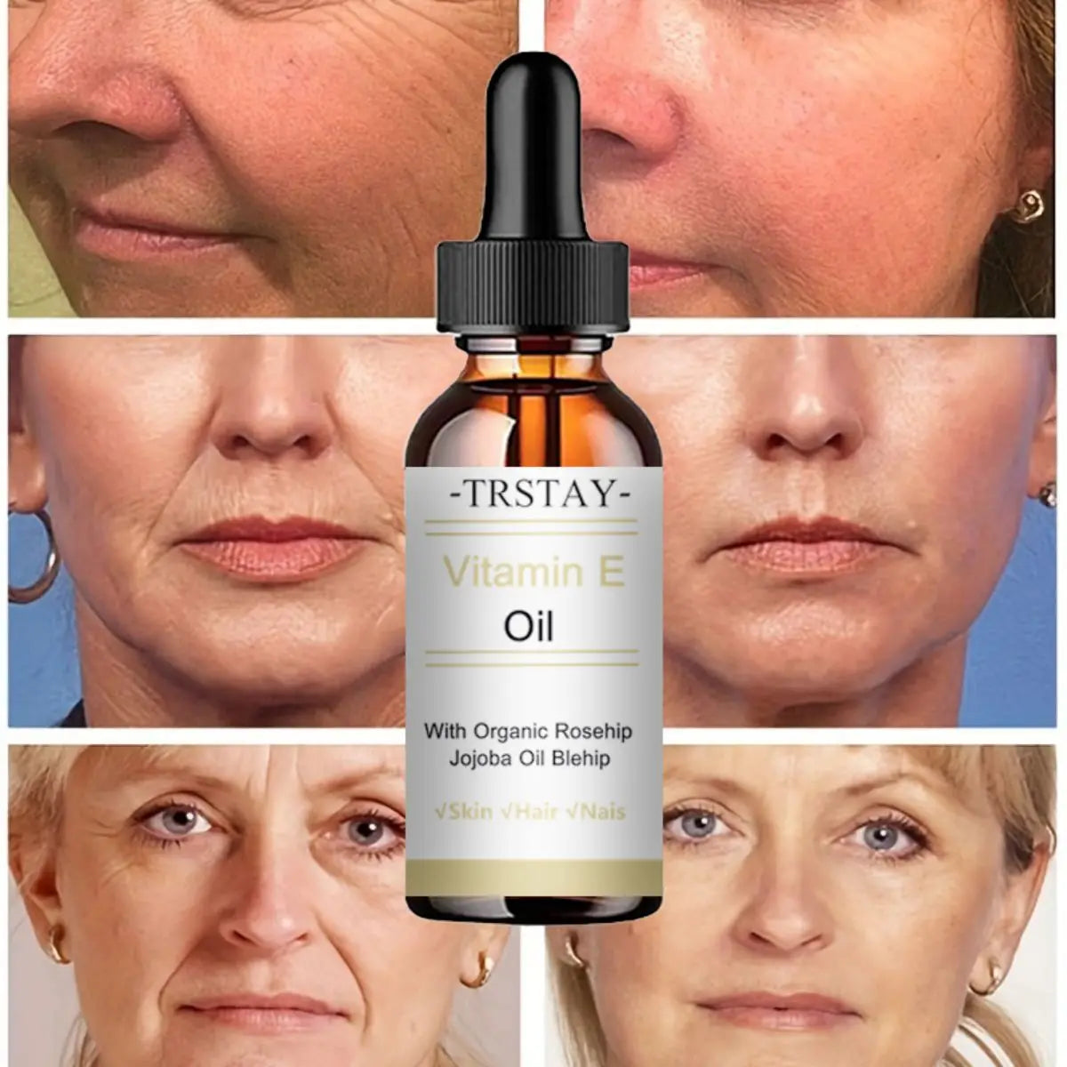 E Vitamini ve Jojoba Aydınlatıcı Yağ | Cilt Sıkılaştırıcı ve Nemlendirici Esansiyel Yağ
