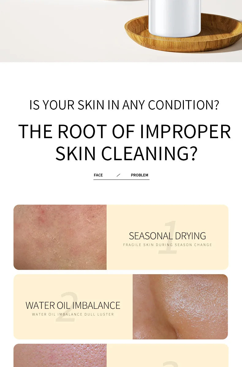 Rice Raw Pulp Facial Cleanser – Moisturizing & Brightening Foam