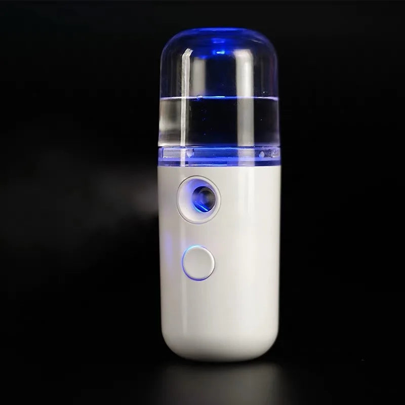 30ml Mini Taşınabilir Nemlendirici - Şarj Edilebilir Nano Yüz Spreyi ve Soğuk Sis Makinesi"