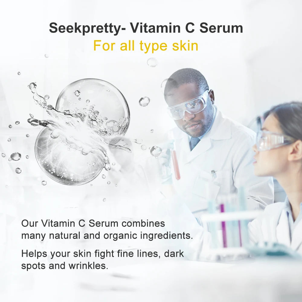 C Vitamini Serumu | Yüz Parlatıcı | Koyu Leke Giderici | Cilt Bakım Nemlendirici | Kırışıklık Giderici | Yaşlanma Karşıtı Yüz Serumu | Kore Kozmetikleri