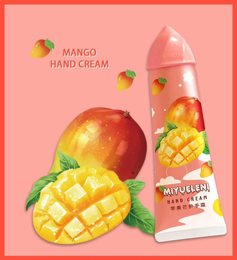 Fruit Hand Cream Set – Moisturizing & Nourishing (10pcs x 30g)