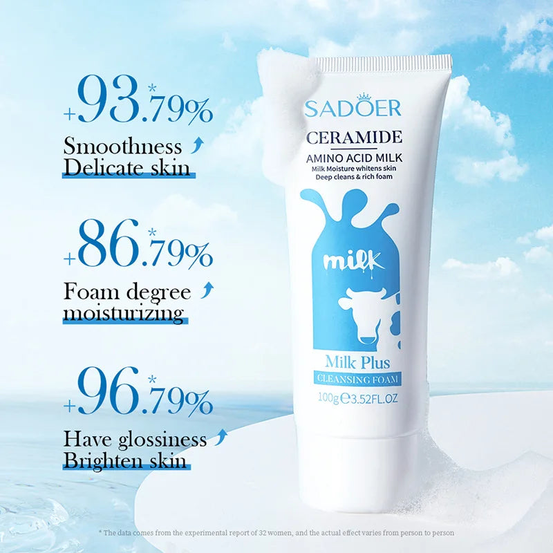 Milk Facial Cleanser – Nourishing & Brightening Foam Face Wash