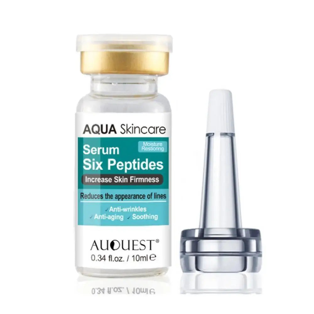 10ml Altı Peptit Serum | Sıvı Koenzim Q10 | Hyaluronik Asit | Kırışıklık Karşıtı | VC Beyazlatma | Kolajen Yüz Germe | Cilt Bakım Kremi