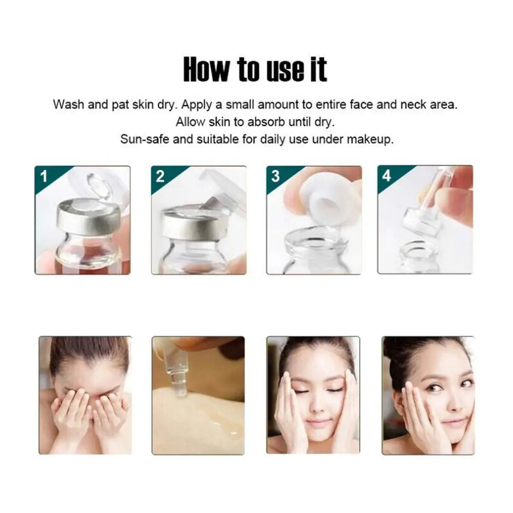 10ml Altı Peptit Serum | Sıvı Koenzim Q10 | Hyaluronik Asit | Kırışıklık Karşıtı | VC Beyazlatma | Kolajen Yüz Germe | Cilt Bakım Kremi