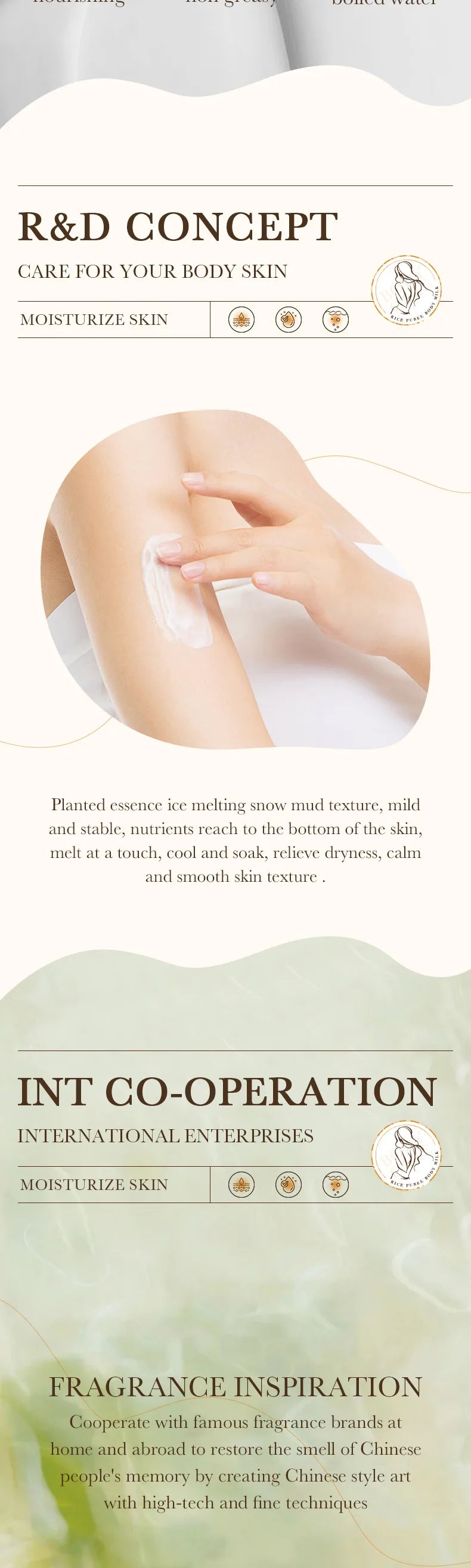 Beyaz Pirinç Vücut Losyonu – Peeling ve Aydınlatıcı Cilt Bakımı