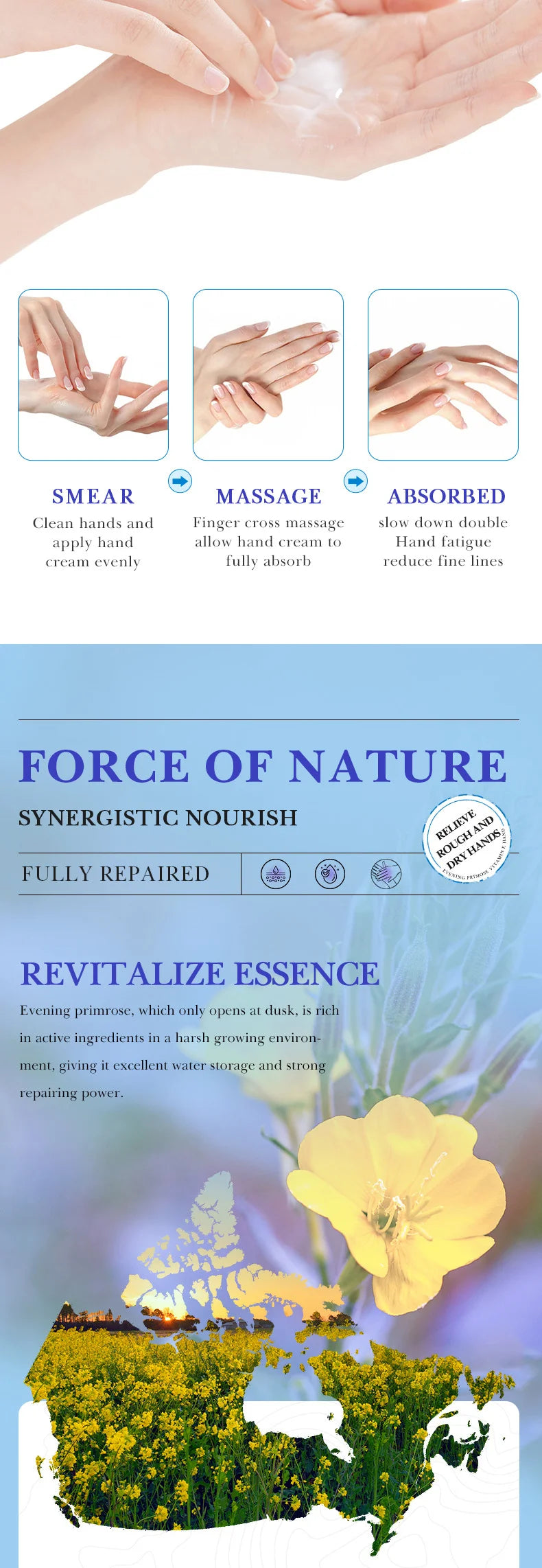 "Herbal Wrinkle Remover Hand Cream – Anti-Crack & Moisturizing Hand Lotion"
