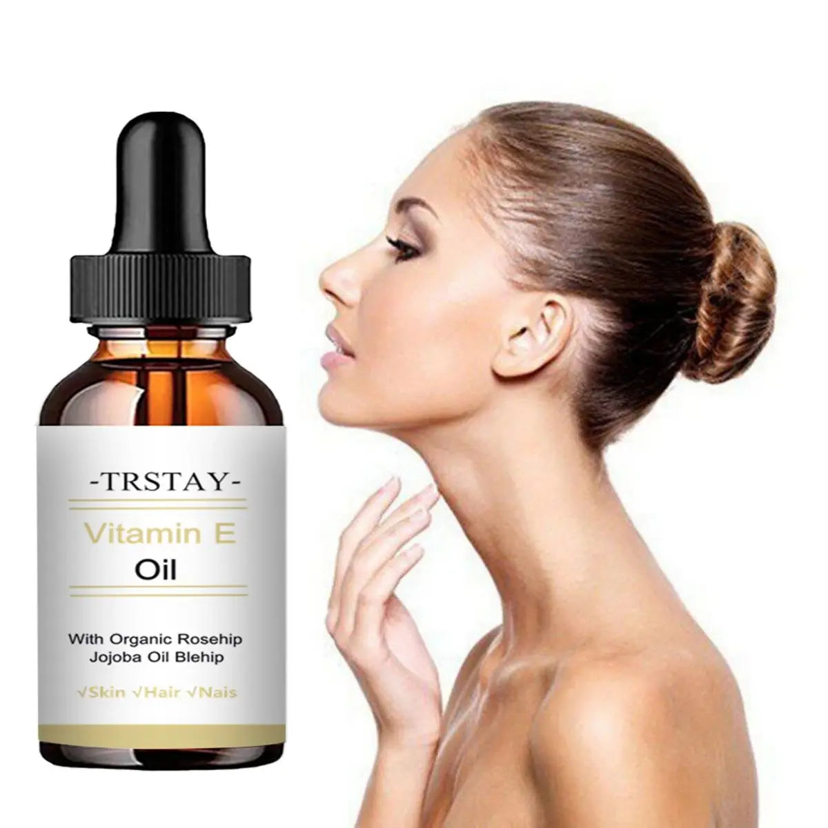 E Vitamini ve Jojoba Aydınlatıcı Yağ | Cilt Sıkılaştırıcı ve Nemlendirici Esansiyel Yağ