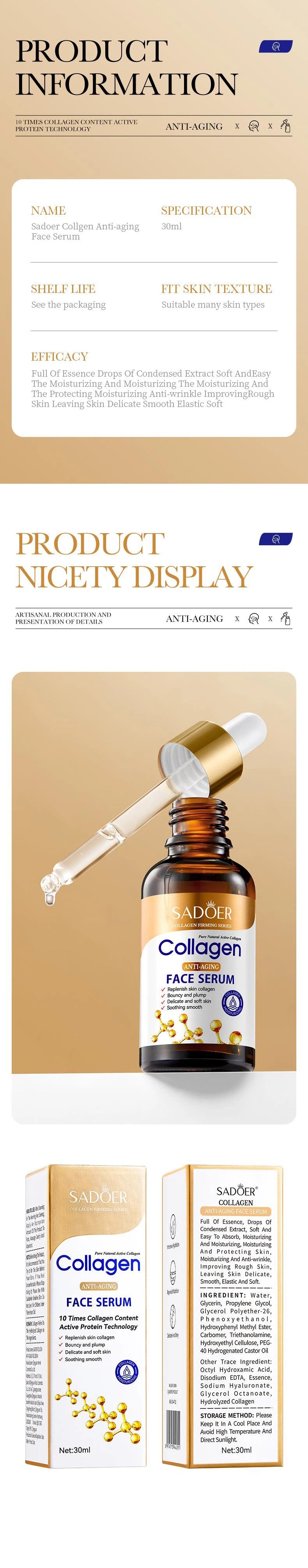 Collagen Face Serum – Firming & Moisturizing Facial Essence