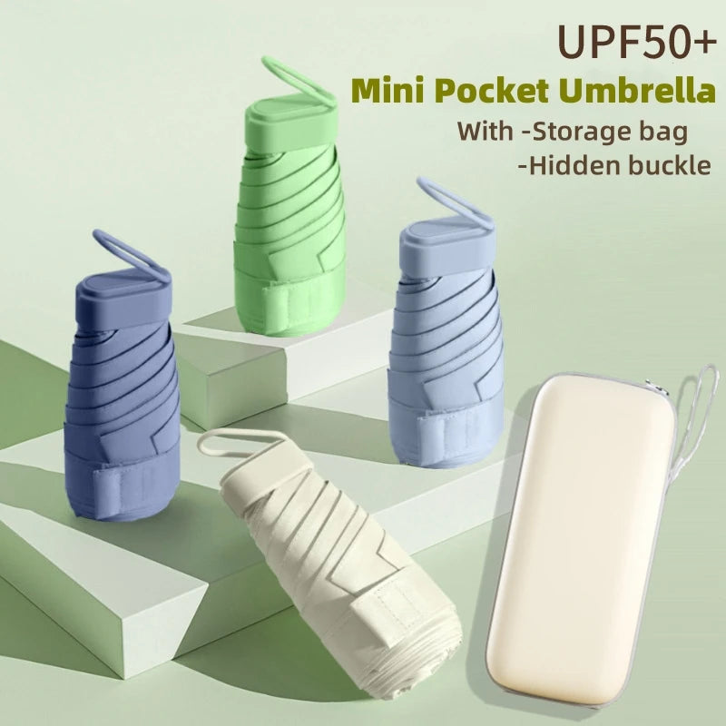 Ultra Shield Mini Katlanır Şemsiye – UPF50+ Cep Şemsiyesi