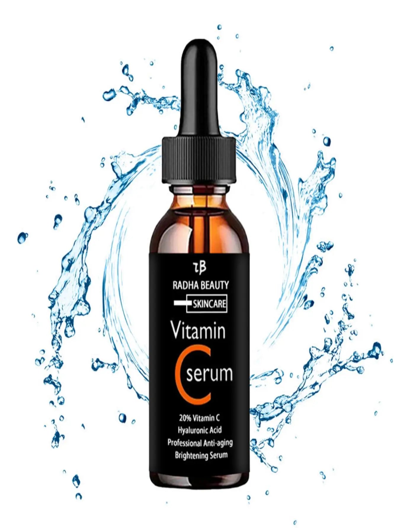 20% Vitamin C & Hyaluronic Acid Serum | Tightens Skin | Brightens Complexion | Hydrates & Moisturizes