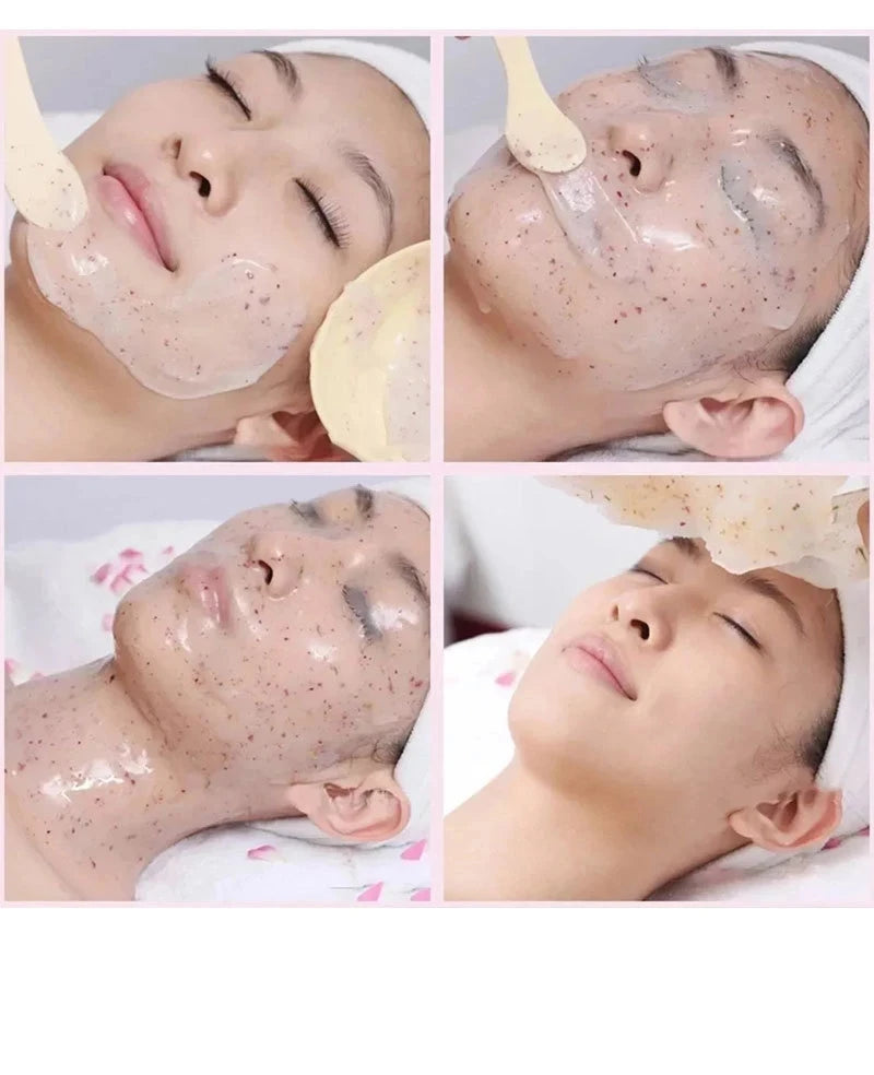24K Altın ve Gül Yaprağı Jöle Maske Pudrası – Nemlendirici ve Aydınlatıcı Yaşlanma Karşıtı Bakım