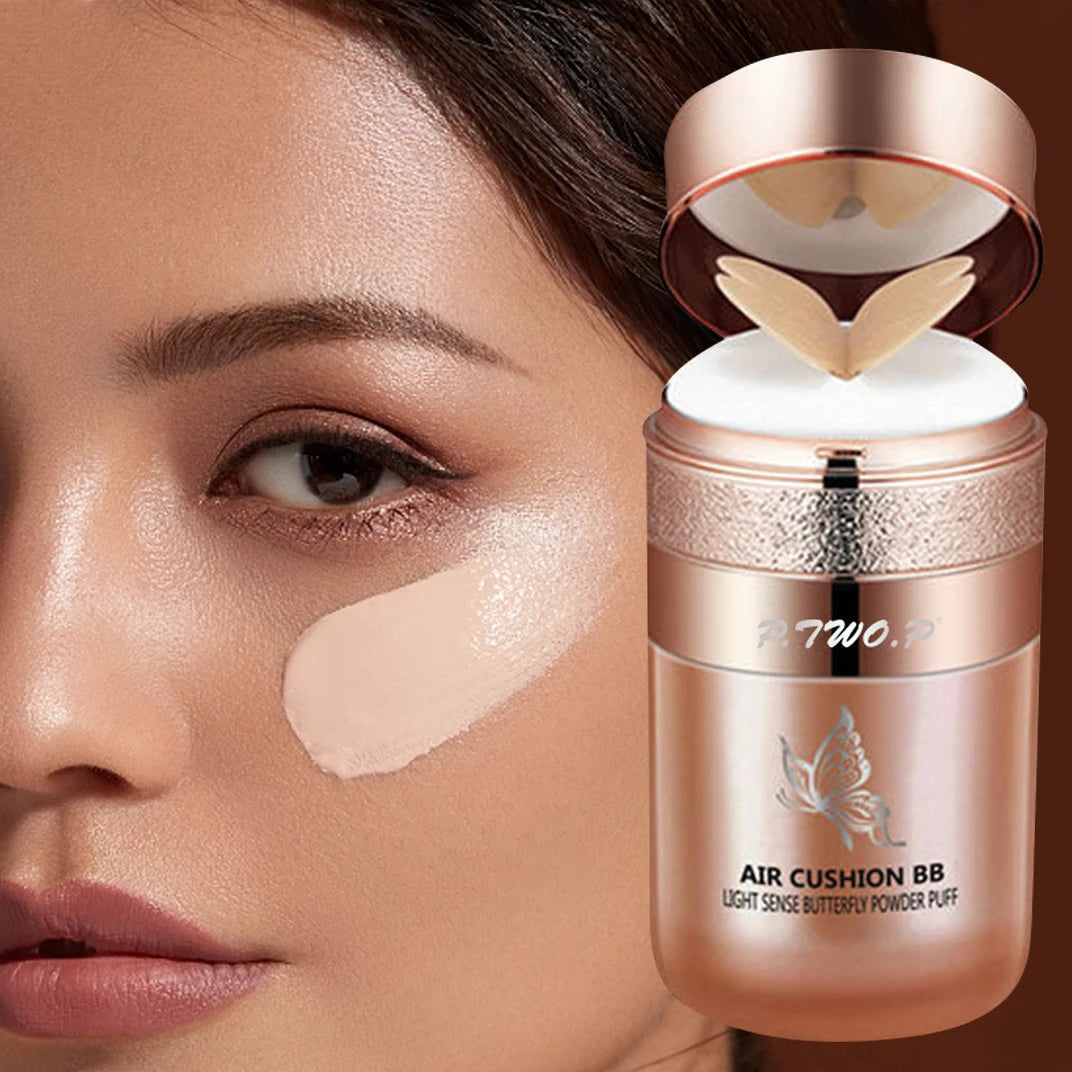 Air Cushion BB Krem Kelebek Pudra Puf Nemlendirici Fondöten