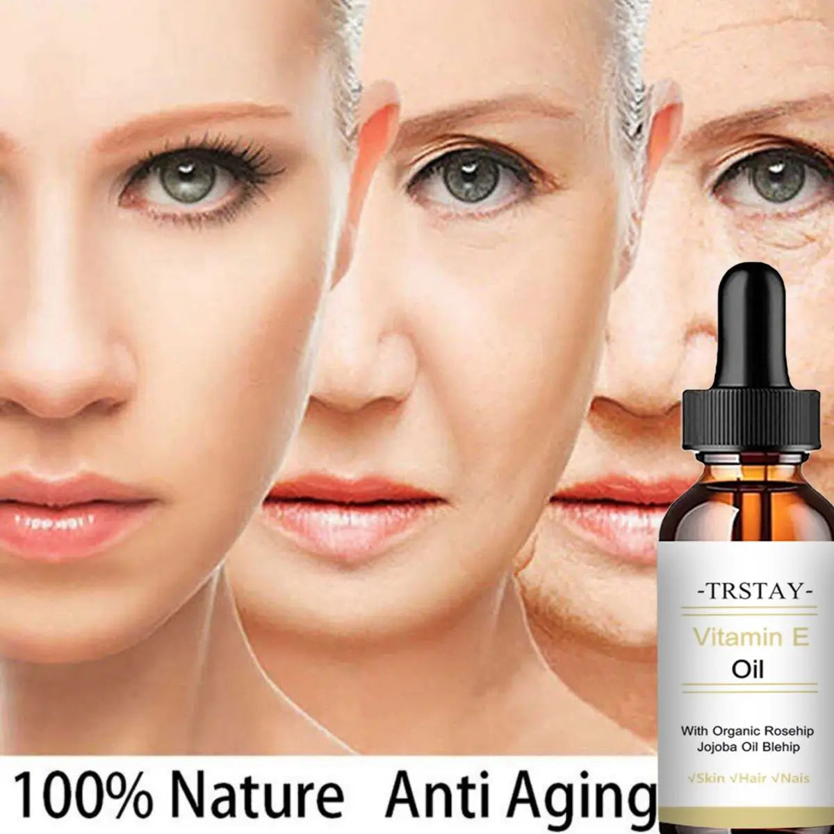 E Vitamini ve Jojoba Aydınlatıcı Yağ | Cilt Sıkılaştırıcı ve Nemlendirici Esansiyel Yağ