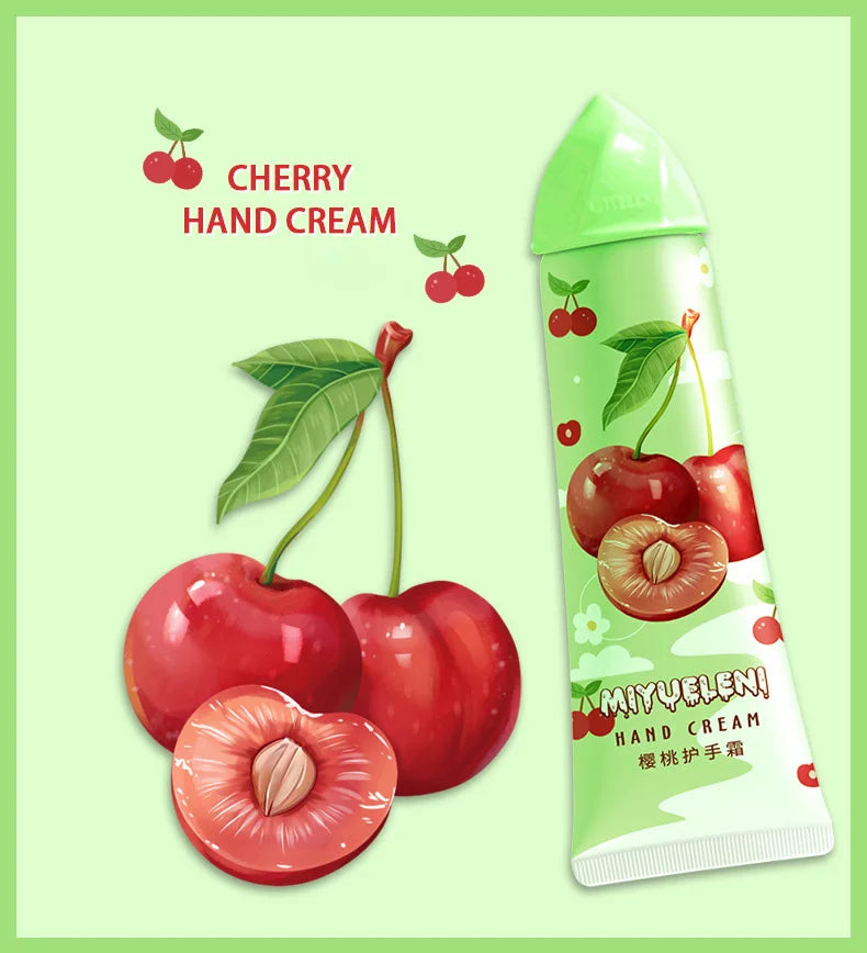 Fruit Hand Cream Set – Moisturizing & Nourishing (10pcs x 30g)