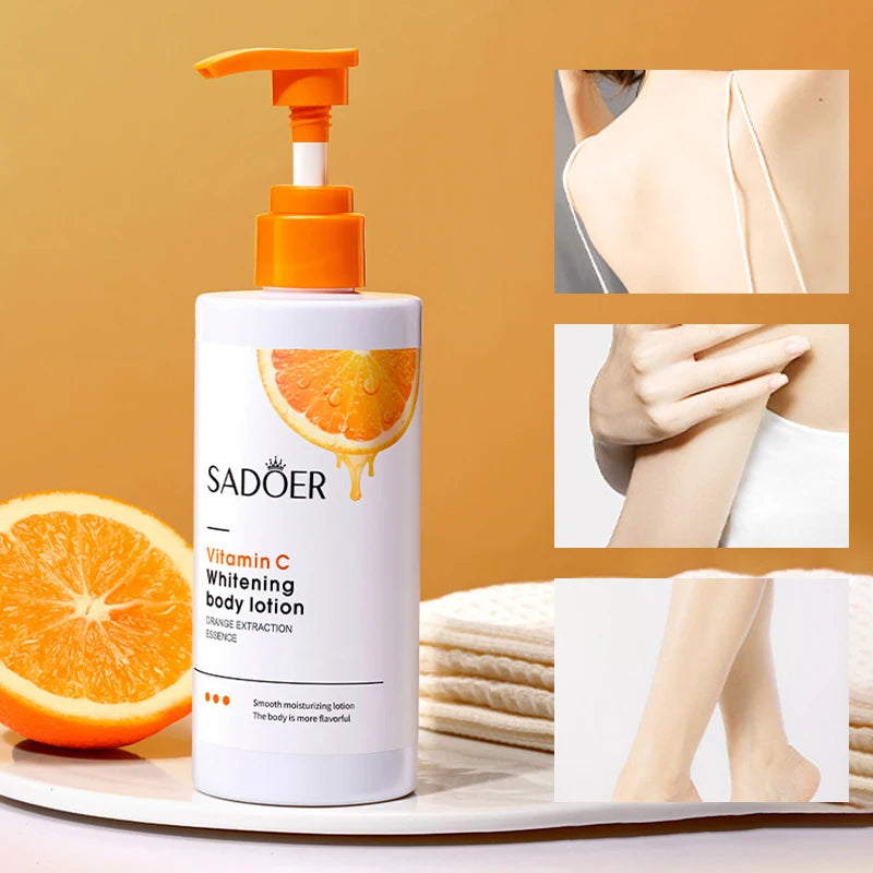 C Vitamini Vücut Losyonu – Nemlendirici ve Peeling Etkili Cilt Bakım Kremi