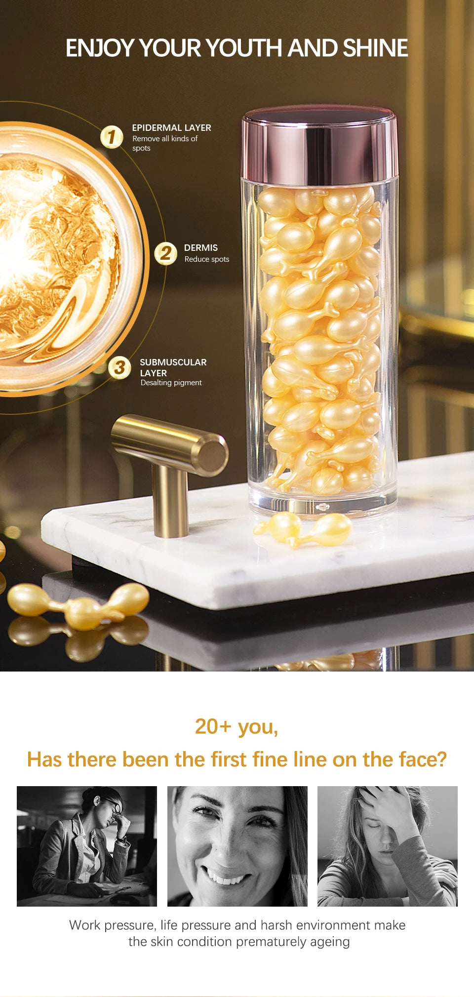 90-Piece Retinol Serum Ceramide Capsules | Night Serum | Moisturizing, Anti-Aging, Spot Removing | Face Serum | Skin Care