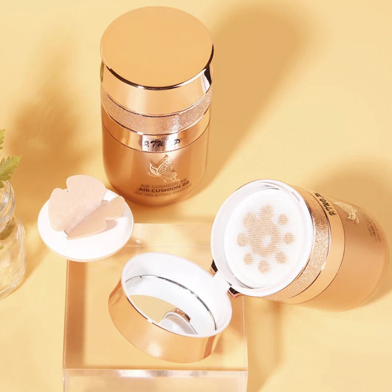 Air Cushion BB Krem Kelebek Pudra Puf Nemlendirici Fondöten