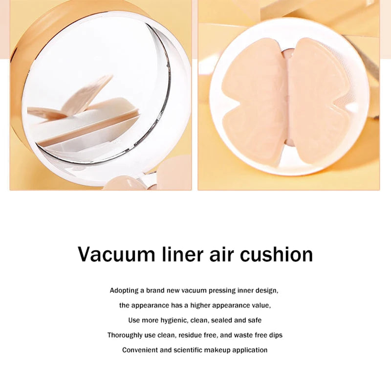 Air Cushion BB Krem Kelebek Pudra Puf Nemlendirici Fondöten