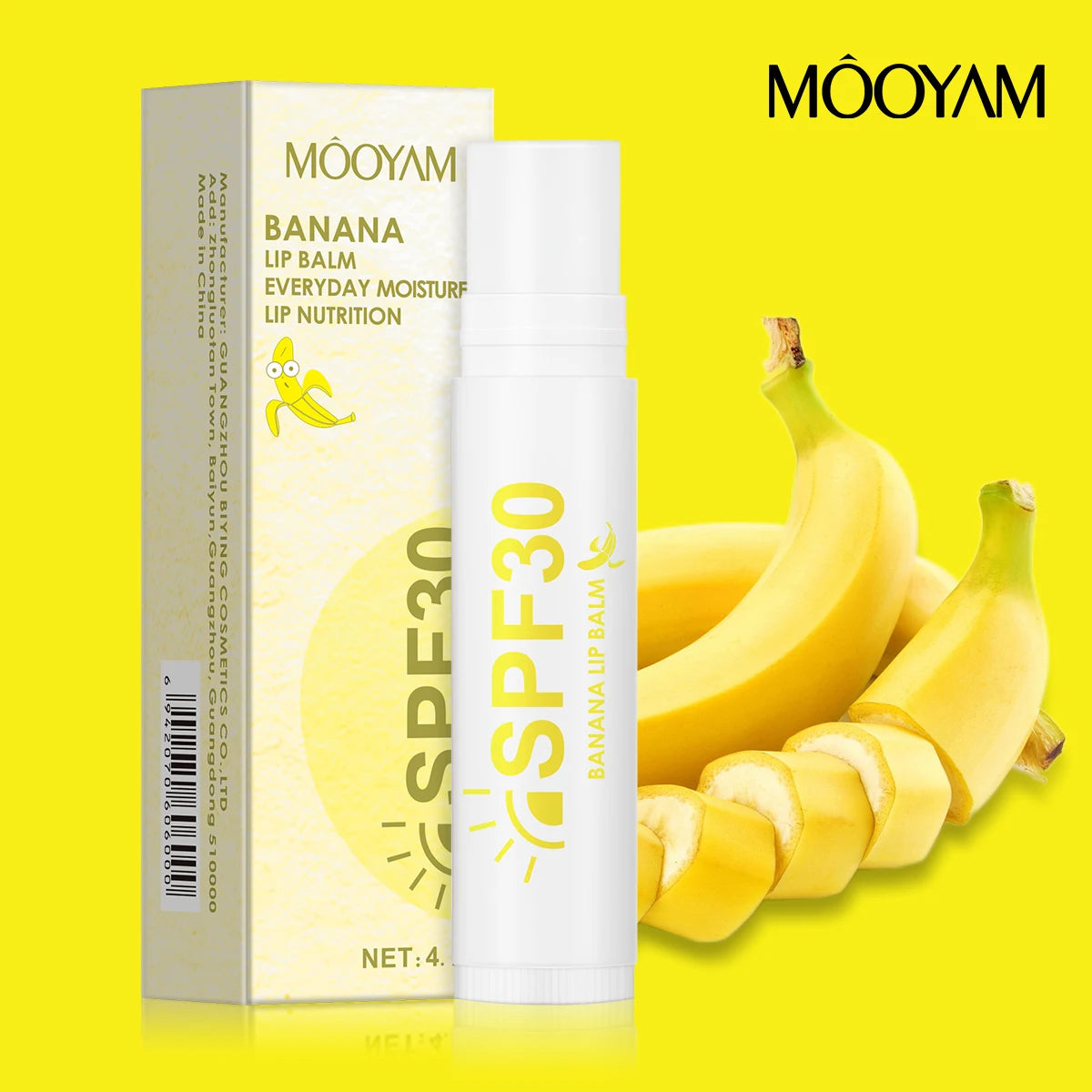 BananaNourish Doğal Dudak Balsamı – Nemlendirici ve Onarıcı Dudak Bakımı (4/8/12 adet)