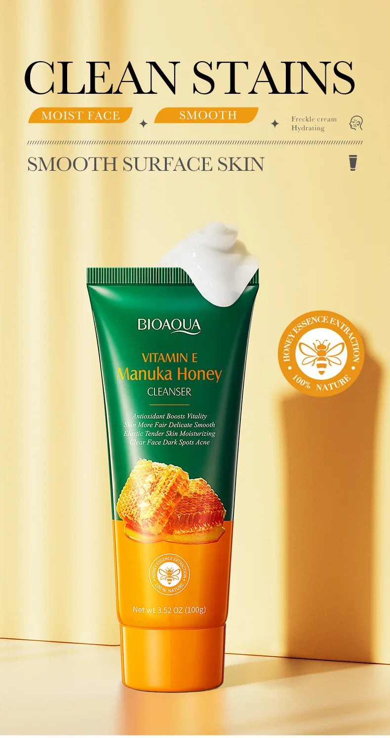 Honey Facial Cleanser – Hydrating & Nourishing Foam Face Wash