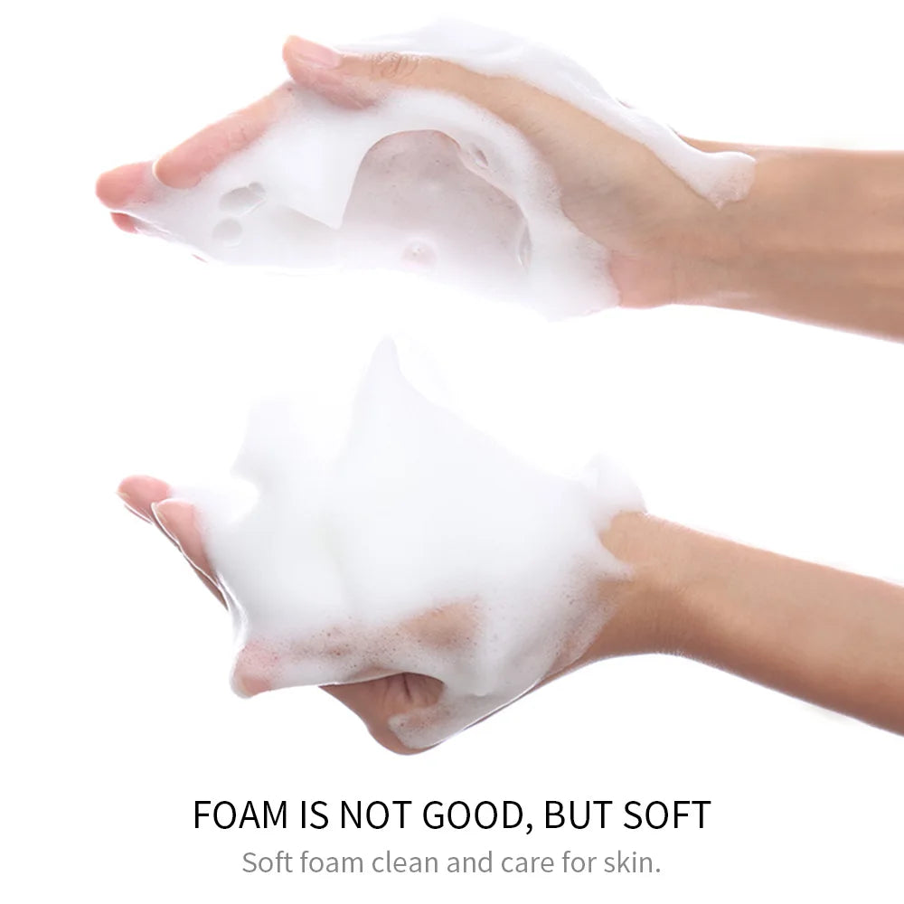 Rice Raw Pulp Facial Cleanser – Moisturizing & Brightening Foam