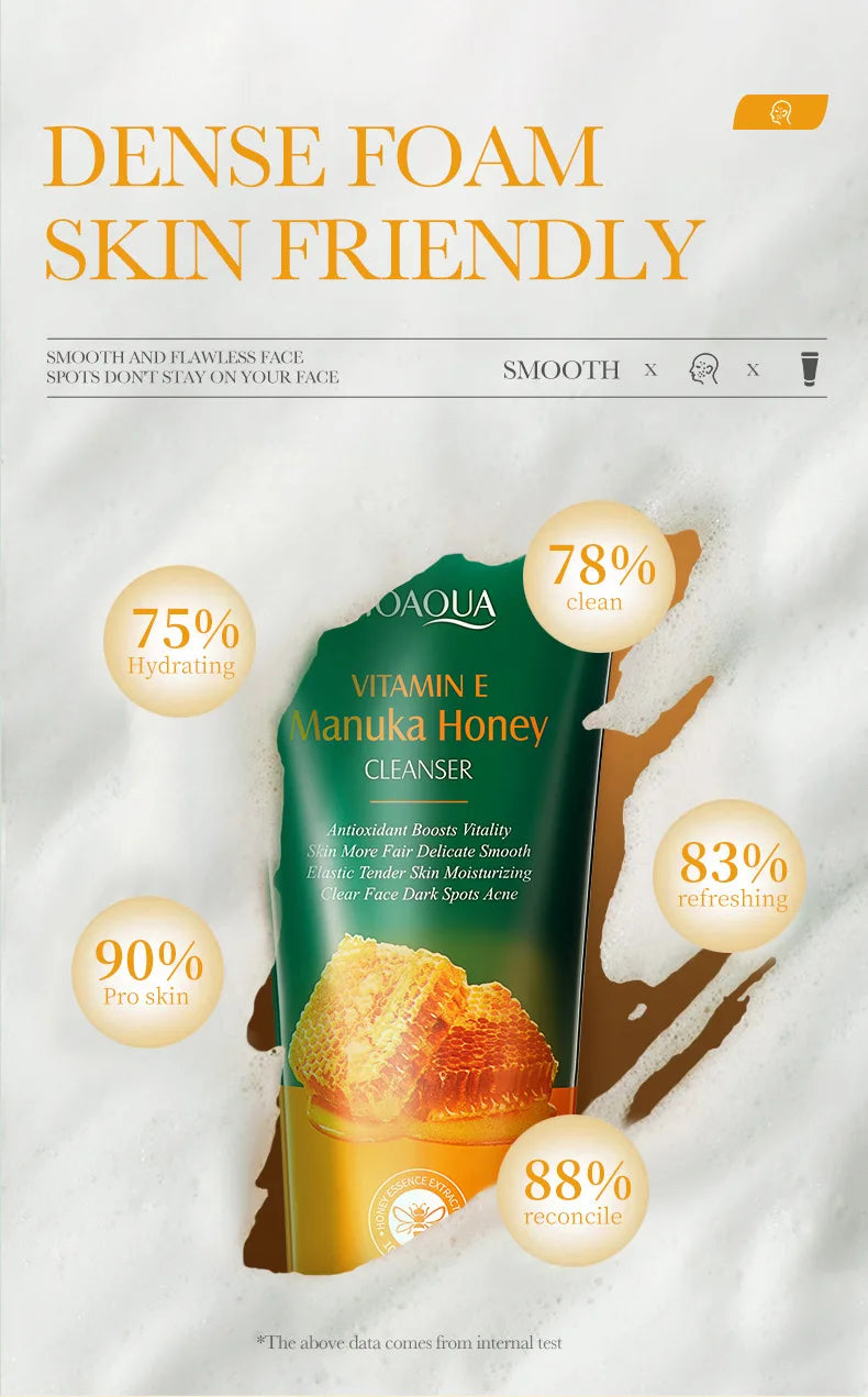 Honey Facial Cleanser – Hydrating & Nourishing Foam Face Wash
