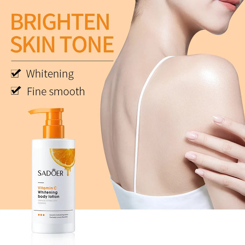 C Vitamini Vücut Losyonu – Nemlendirici ve Peeling Etkili Cilt Bakım Kremi