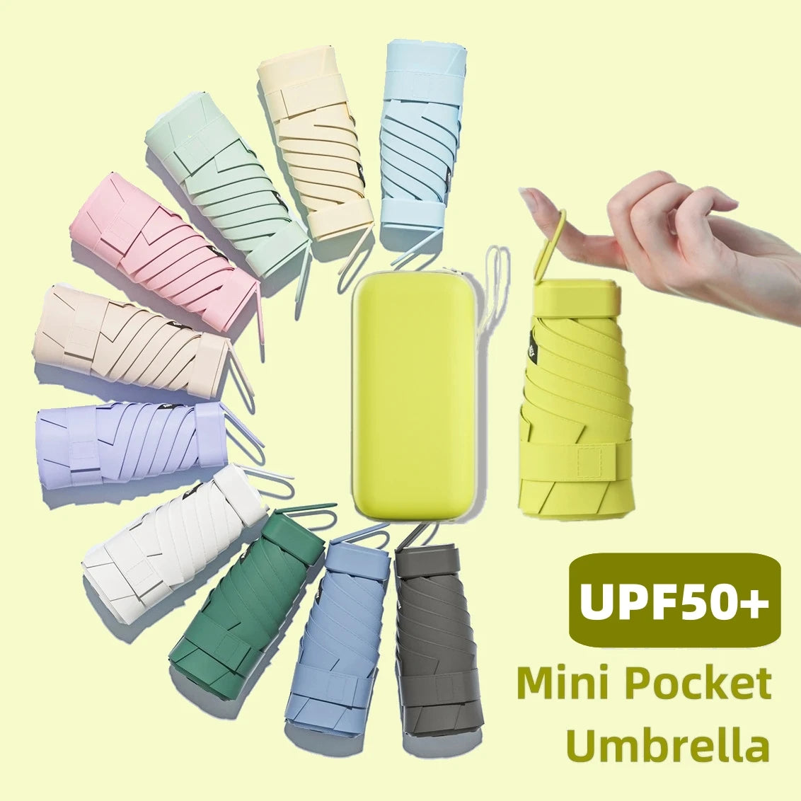 Ultra Shield Mini Katlanır Şemsiye – UPF50+ Cep Şemsiyesi