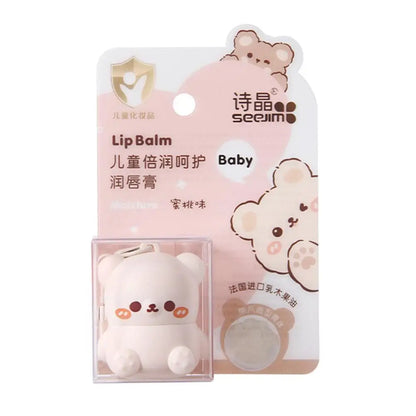 Children’s Fruity Lip Balm – Cute Little Bear Lip Balm for Baby, Moisturizing &amp; Anti-Dry