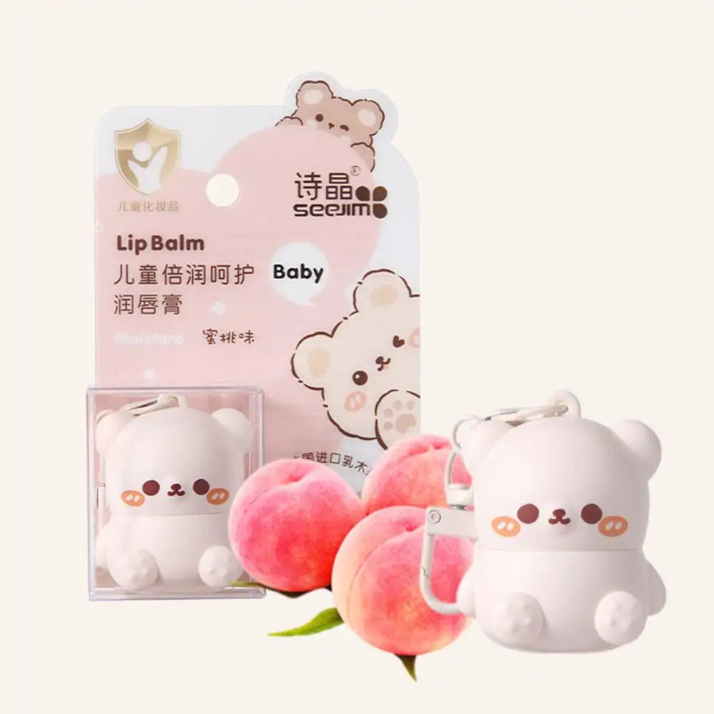 Children’s Fruity Lip Balm – Cute Little Bear Lip Balm for Baby, Moisturizing &amp; Anti-Dry