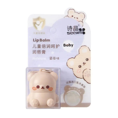 Children’s Fruity Lip Balm – Cute Little Bear Lip Balm for Baby, Moisturizing &amp; Anti-Dry