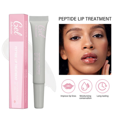 Moisturizing Peptide Lip Treatment | Lip Mask Gel | Removes Dead Skin | Lipstick Base | Lip Cream | Lip Care Mask | 10ml | 1 Piece