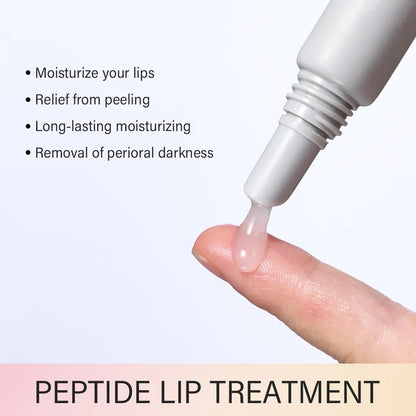 Moisturizing Peptide Lip Treatment | Lip Mask Gel | Removes Dead Skin | Lipstick Base | Lip Cream | Lip Care Mask | 10ml | 1 Piece
